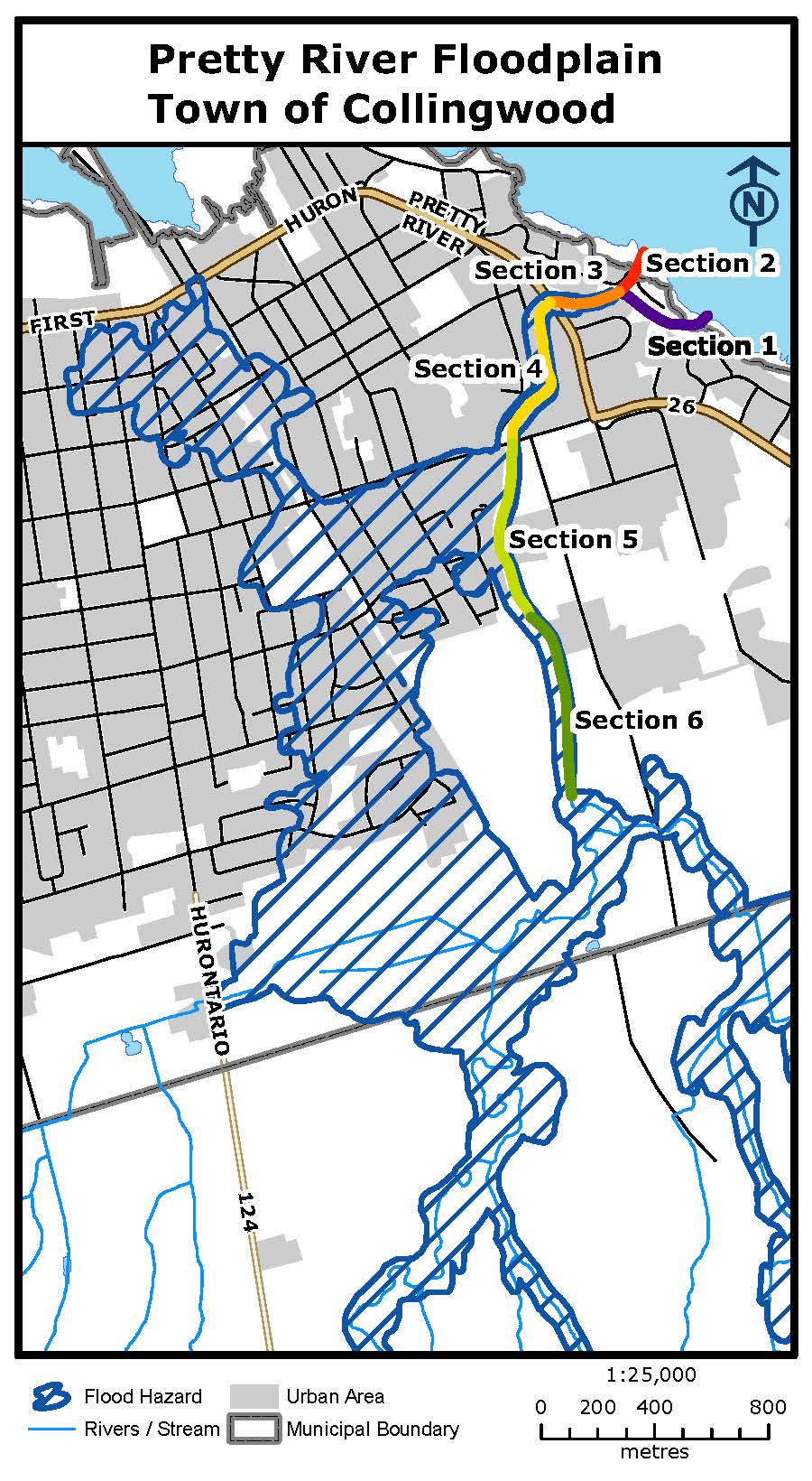 Pretty River Floodplain map