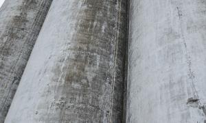 a contestant of the amazing race canada participates in a challenge at the Collingwood Grain Terminals
