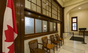 Lobby with chairs
