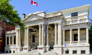front of federal building. photo credit Dave West