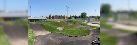 Cycle pump track at Old Village (Legion) Park