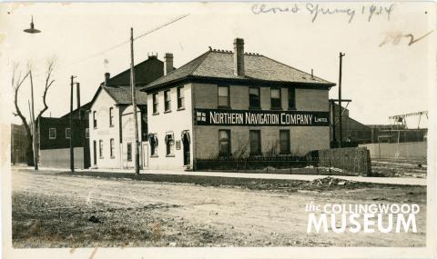 Northern Navigation Company Offices, May 1913. Collingwood Museum Collection X974.747.1; Huron Institute 202.